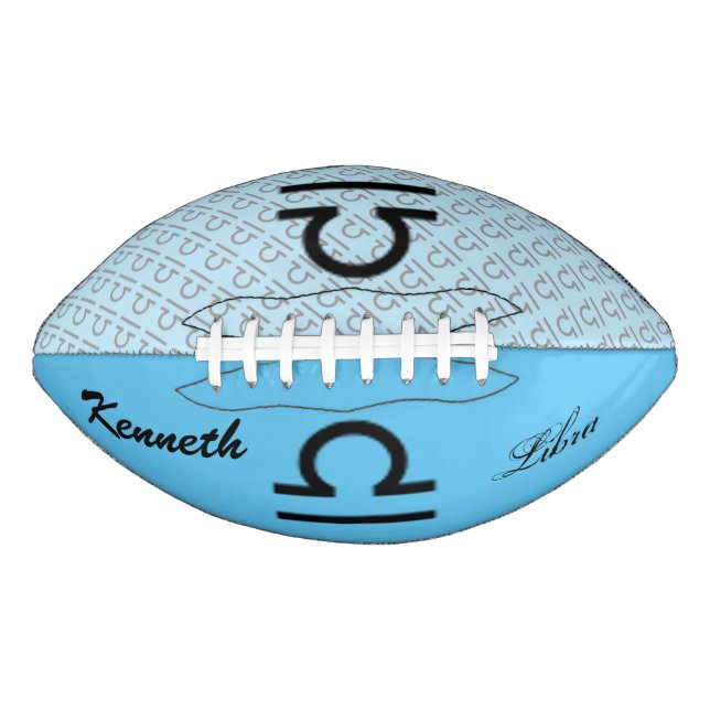 Libra Zodiac Symbol Standard by Kenneth Yoncich Football (Front)