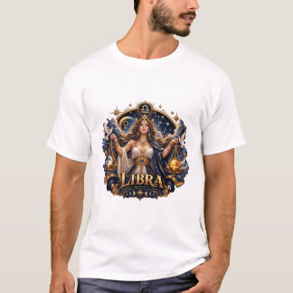 Libra Zodiac T-Shirt – Mechanical Celestial Scales
