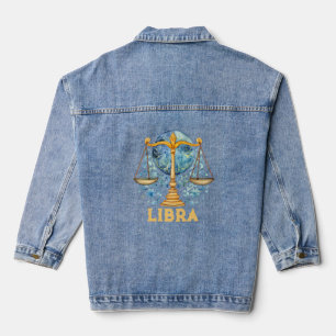 Libra Zodiac Women's Denim Jacket