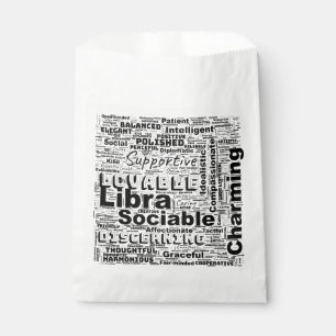 Libra Zodiac Word Cloud Inspiration Favour Bag