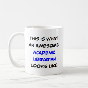 librarian academic, awesome coffee mug