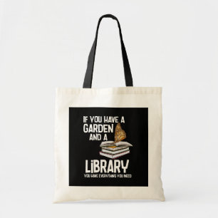 Librarian and Nerd Gardening Gag Keepsake Tote Bag