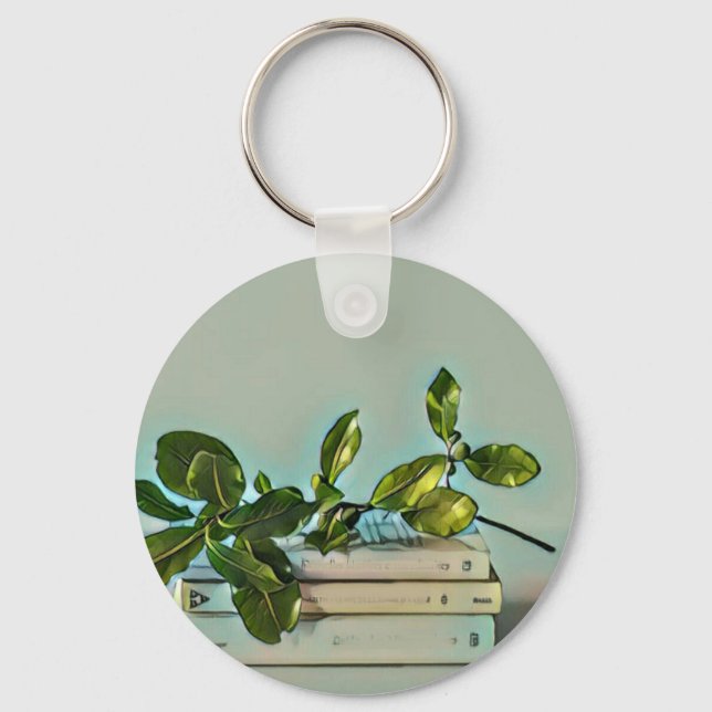 Librarian birthday gift key ring (Front)