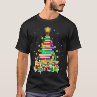 Librarian Book Readers Ornament Xmas Library Tree  T-Shirt