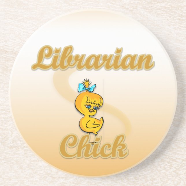 Librarian Chick Coaster (Front)