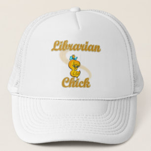 Librarian Chick Trucker Hat