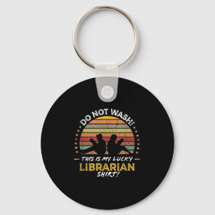 Librarian Funny Library Quote Graphic Key Ring