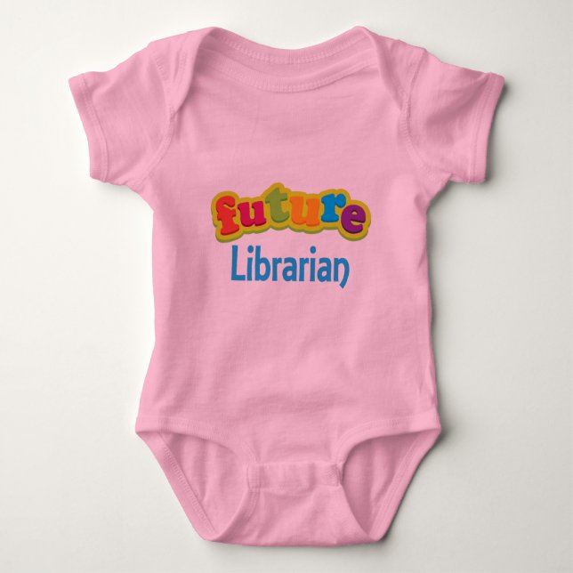 Librarian (Future) Infant Baby T-Shirt Bodysuit (Front)