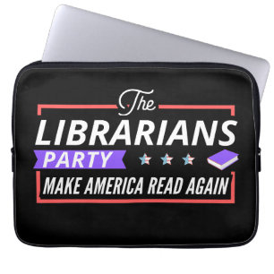 Librarian Gift for Readers, Librarian Party Laptop Sleeve