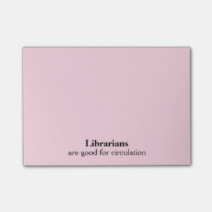 Librarian Gift Funny Circulation Choose a Colour Post-it Notes