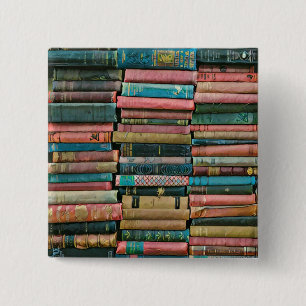 Librarian gifts for her 15 cm square badge