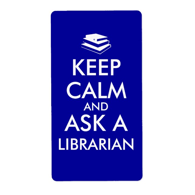 Librarian Gifts Keep Calm Ask a Librarian Custom (Front)