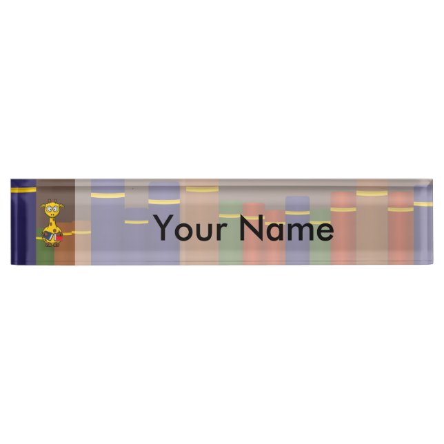 Librarian Giraffe Nameplate (Front)