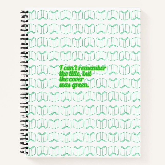 Librarian Humour Spiral Bound Notebook (Front)