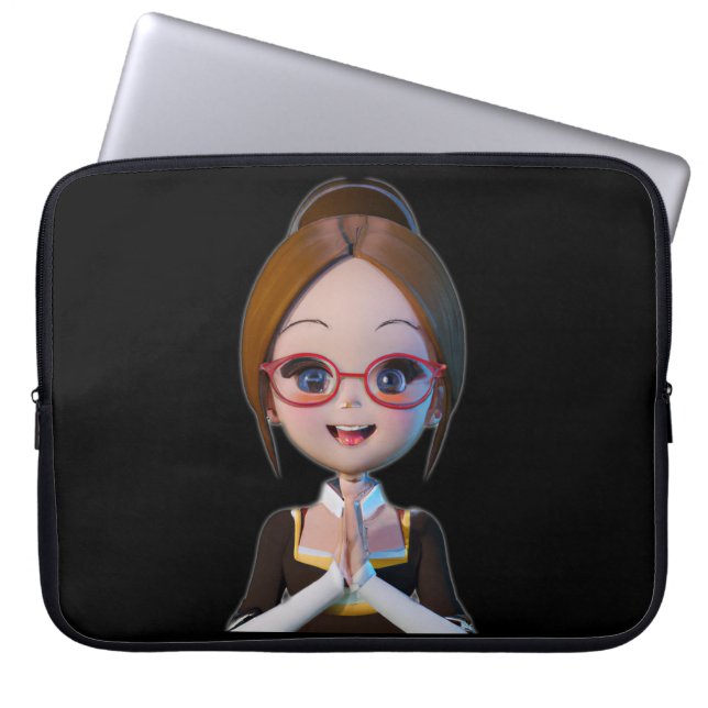Librarian  laptop sleeve (Front)