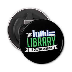 Librarian Library Books Gift Bottle Opener