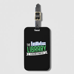 Librarian Library Books Gift Luggage Tag