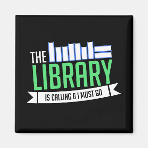 Librarian Library Books Gift Magnet