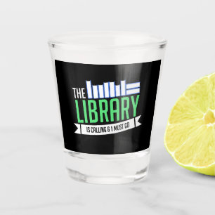 Librarian Library Books Gift Shot Glass