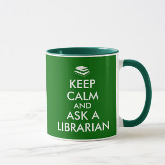 Librarian Mug Keep Calm Ask a Librarian Books