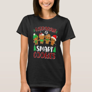 Librarian Of The Smart Cookies Gingerbread Christm T-Shirt
