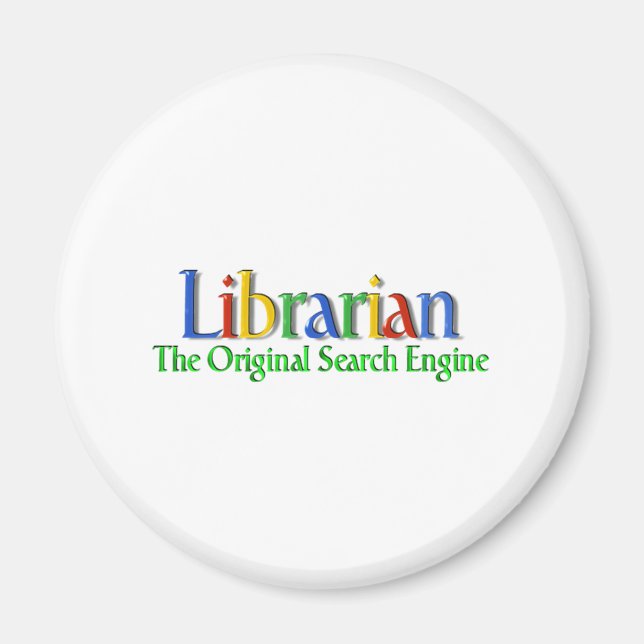 Librarian Original Search Engine Magnet (Front)