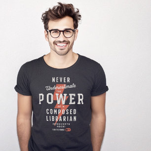 Librarian Power Vintage T-Shirt
