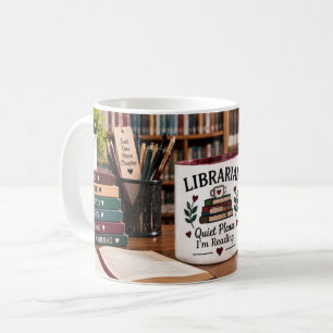Librarian Quiet Please Reading Mug