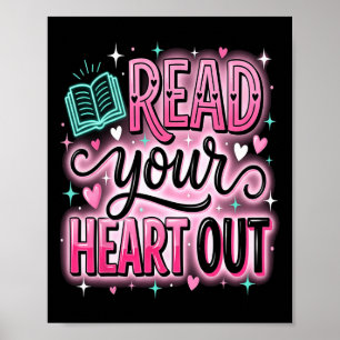 Librarian Read Your Heart Out Teacher Valentines D Poster