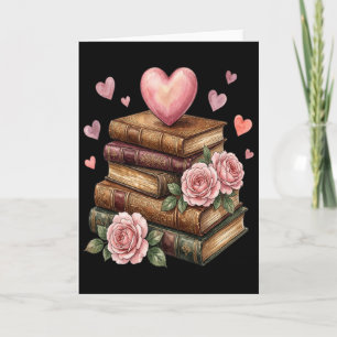 Librarian Reader Books Valentine Teacher Valentine Card