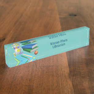 Librarian School Online Desk Name Plate