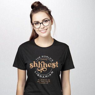 Librarian Shhh Elegant T-Shirt