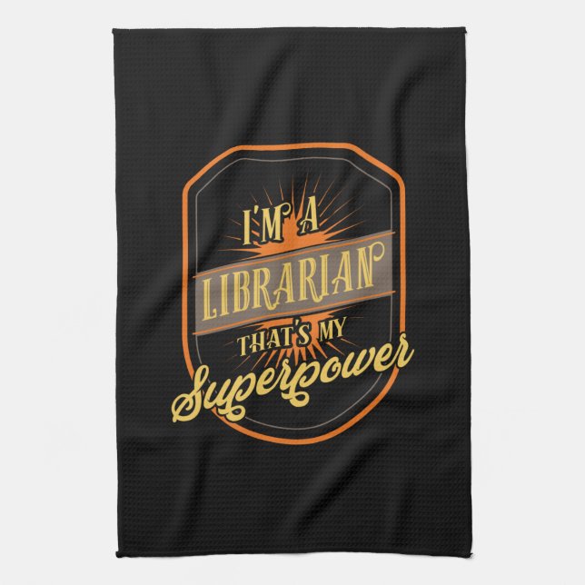 Librarian Tea Towel (Vertical)