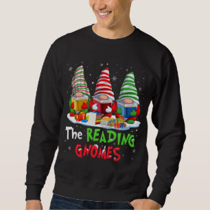 Librarian The Reading Gnomes Christmas Funny For B Sweatshirt