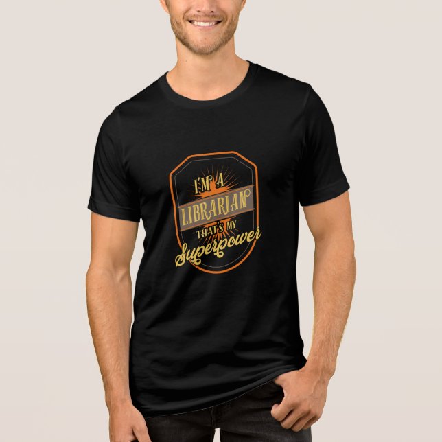 Librarian Tri-Blend Shirt (Front)