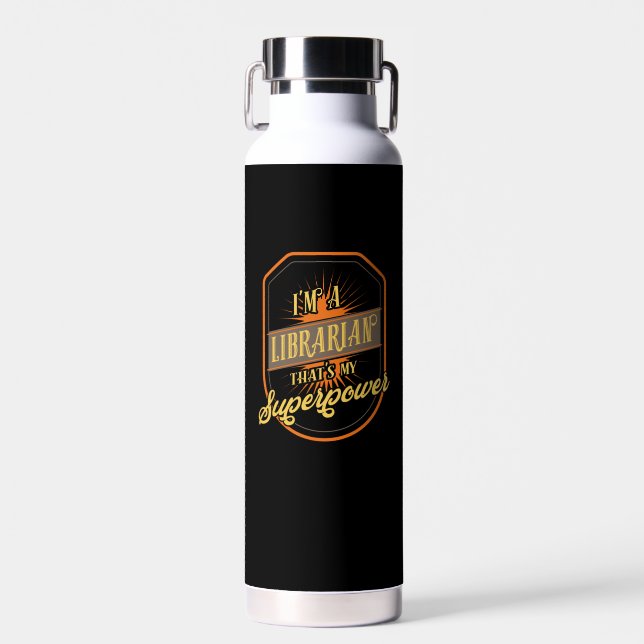 Librarian Water Bottle (Front)