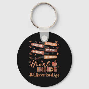Librarian We Can Be Different Black History Month  Key Ring