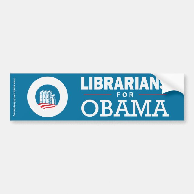 Librarians for Obama Bumper Sticker (Front)