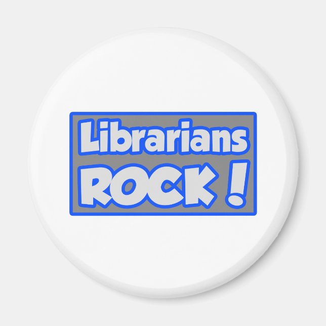 Librarians Rock! Magnet (Front)