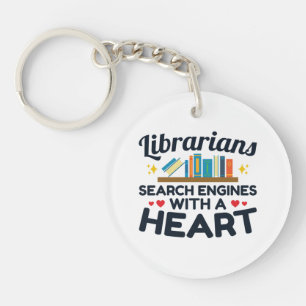 Librarians Search Engines With a Heart Key Ring