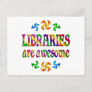 Libraries are Awesome Postcard