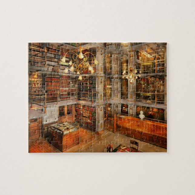 Library - A literary classic 1905 Jigsaw Puzzle (Horizontal)
