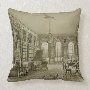 Library as Sitting Room, Cassiobury Park, c.1815, Cushion