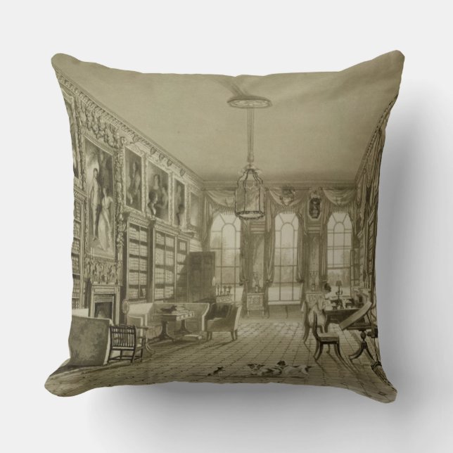 Library as Sitting Room, Cassiobury Park, c.1815, Cushion (Front)