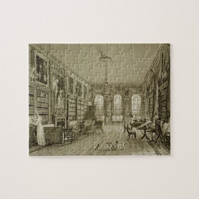 Library as Sitting Room, Cassiobury Park, c.1815, Jigsaw Puzzle (Horizontal)
