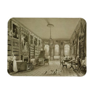 Library as Sitting Room, Cassiobury Park, c.1815, Magnet