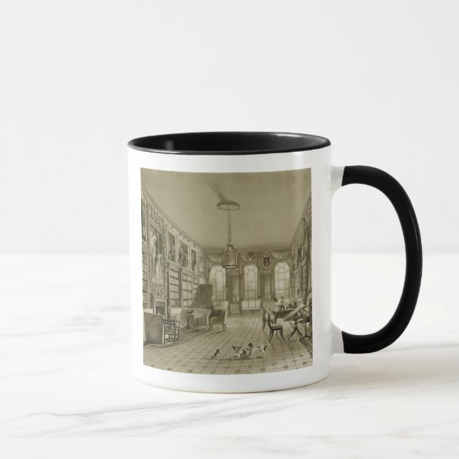 Library as Sitting Room, Cassiobury Park, c.1815, Mug (Right)