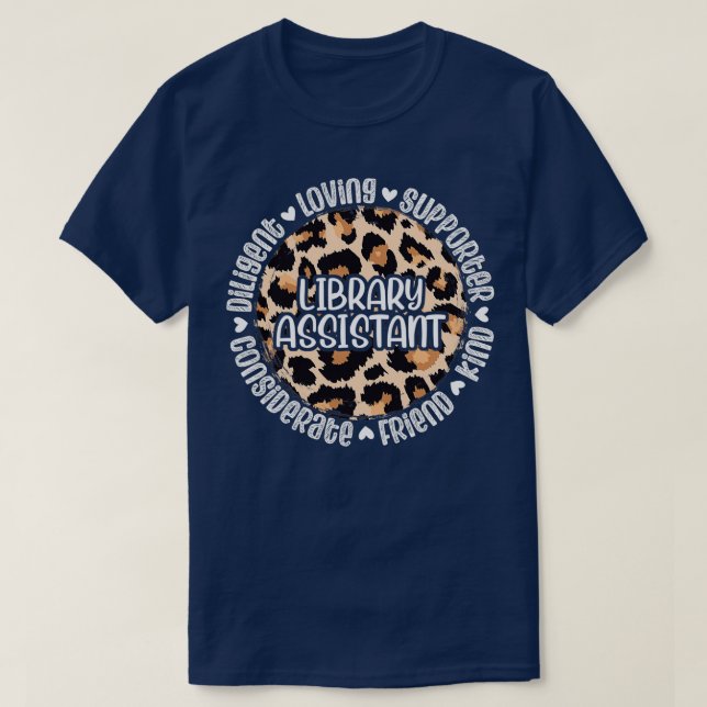 Library Assistant Appreciation T-Shirt (Design Front)