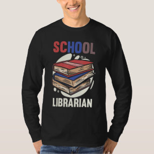 Library Back To School Bookworm School Librarian T-Shirt