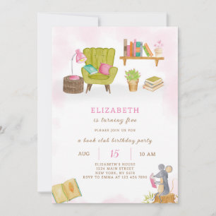 Library Birthday Invitation